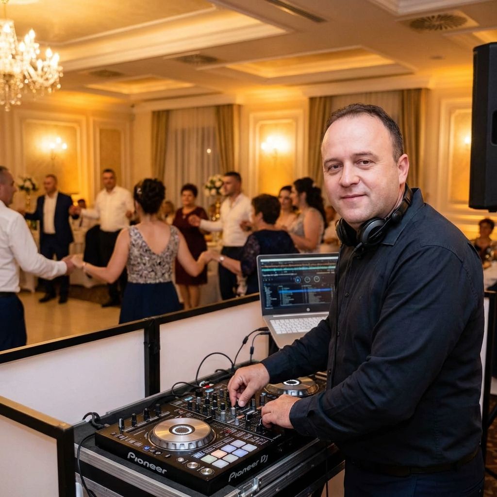DJ Trayanov зад пулта на сватбено тържество